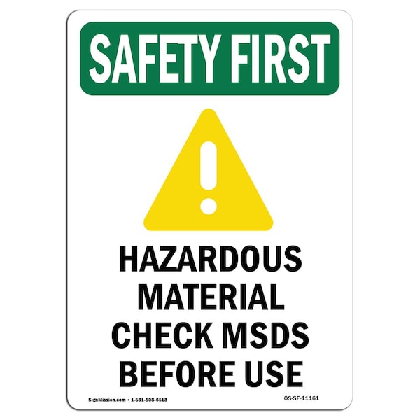 OSHA, 5" Height, Decal, 5" H, Portrait, PK10, OS-SF-D-35-V-11161-10PK